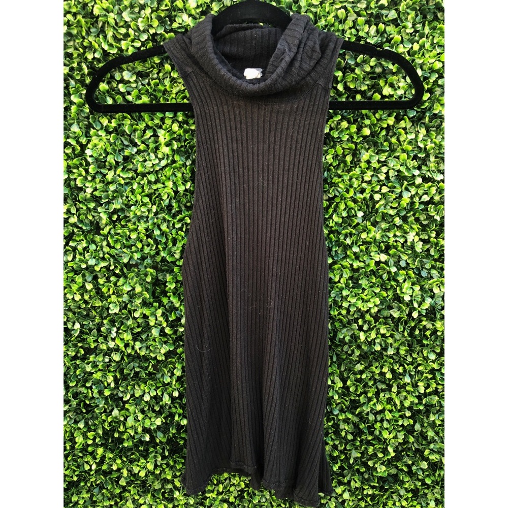 Free people black sweater tank